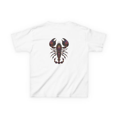 Water Element Scorpio Kids Tee | ♏ Mystical Scorpion | Psychedelic Youth Shirt