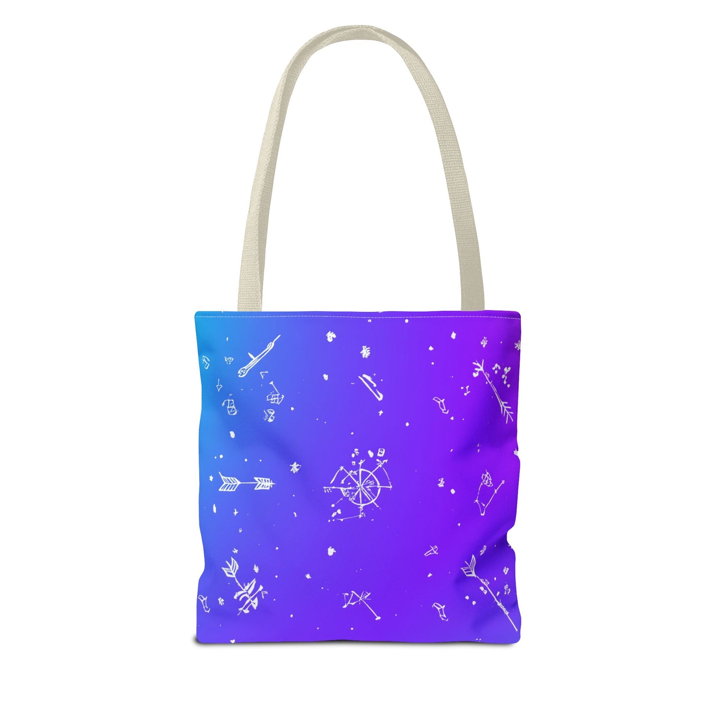 Cosmic Dreams Tote Bag, Starry Pattern Bag, Space Lover Tote, Colorful Shopping Bag, Galaxy Art Handbag