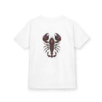 Water Element Scorpio Kids Tee | ♏ Mystical Scorpion | Psychedelic Youth Shirt