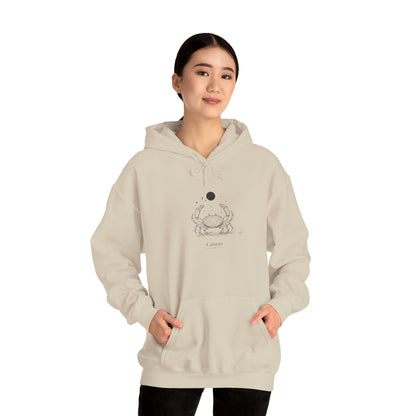 Cozy Crab Graphic Hoodie - Fun Gift for Beach Lovers, Casual Wear, Summer Vibes, Seafood Lover's Apparel, Cute Sweatshirt for Friends
