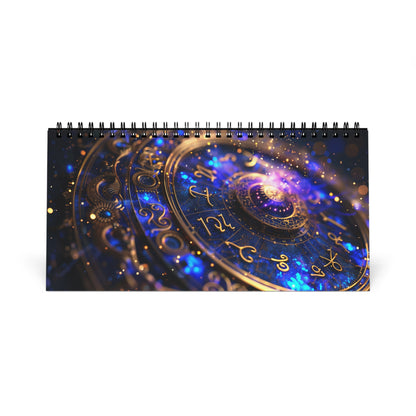 Astrological Desktop Calendar, Zodiac Calendar, Astrology Desk Decor, Monthly Planner, Horoscope Gift, Cosmic Calendar