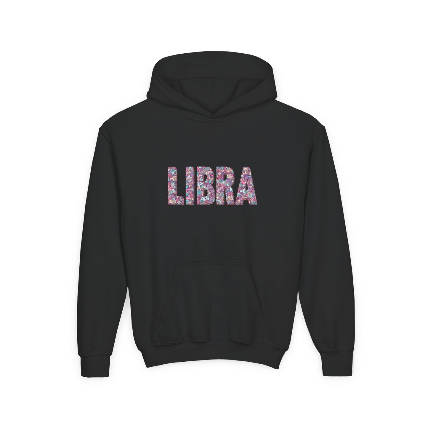 Libra Zodiac Youth Hooded Sweatshirt, Astrology Gift, Birthday Apparel, Trendy Hoodies, Libra Kids Clothing, Astrology Lover Sweatshirt