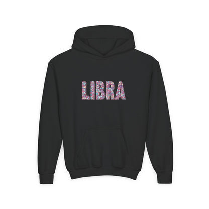 Libra Zodiac Youth Hooded Sweatshirt, Astrology Gift, Birthday Apparel, Trendy Hoodies, Libra Kids Clothing, Astrology Lover Sweatshirt