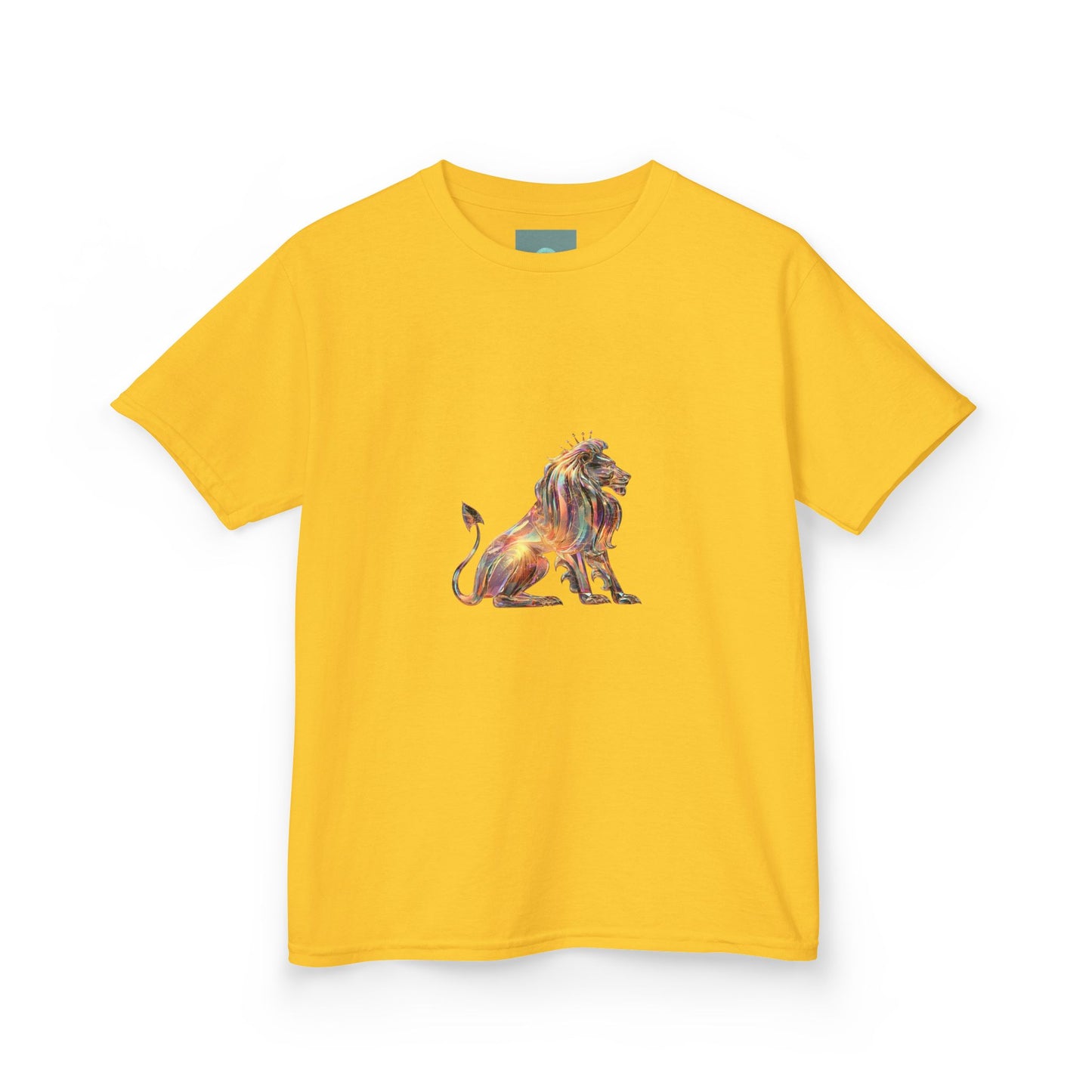 Colorful Lion Kids Heavy Cotton Tee, Fun Animal Shirt, Kids Graphic Tee, Birthday Gift, Cute Animal Apparel, Safari Style, Everyday Wear
