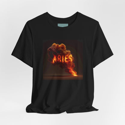Unisex Aries Graphic Tee, Astrology Shirt, Zodiac Enthusiast Gift, Black T-Shirt for Aries, Birthday Gift for Aries