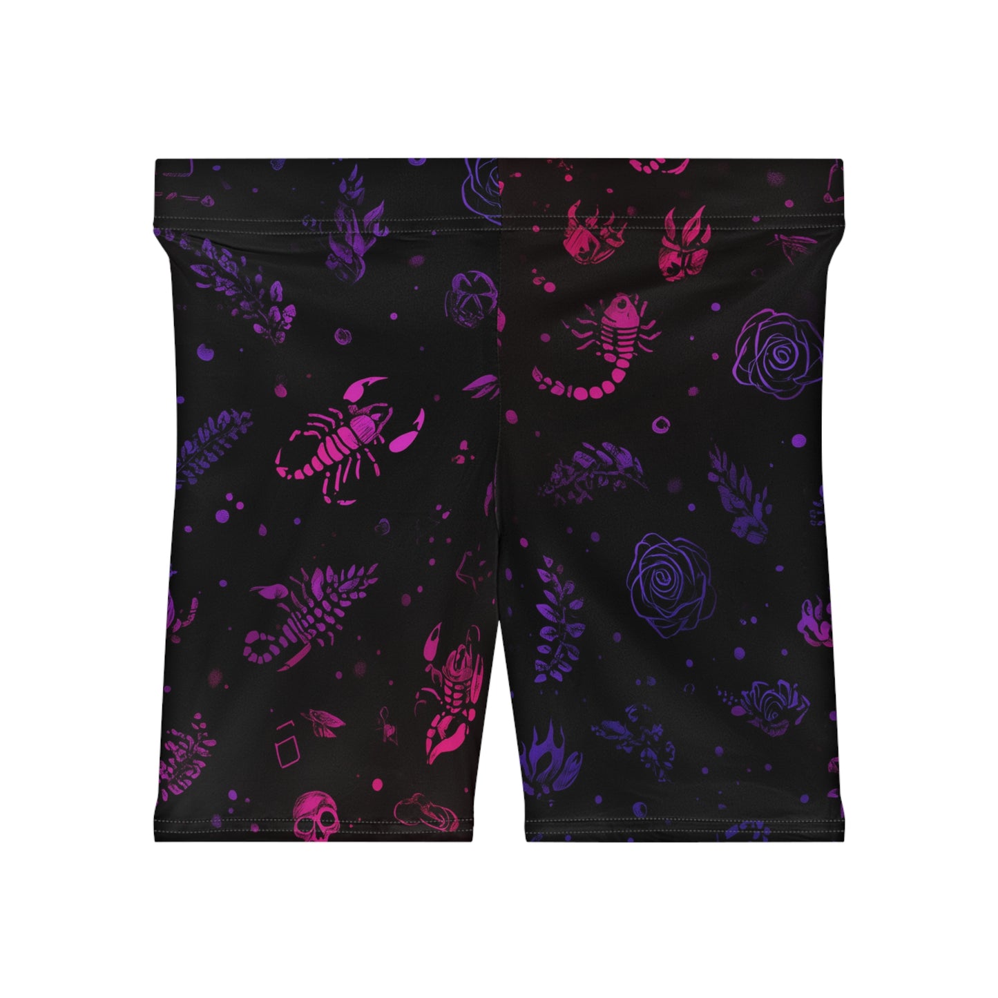 Biker Shorts Scorpio Zodiac Design