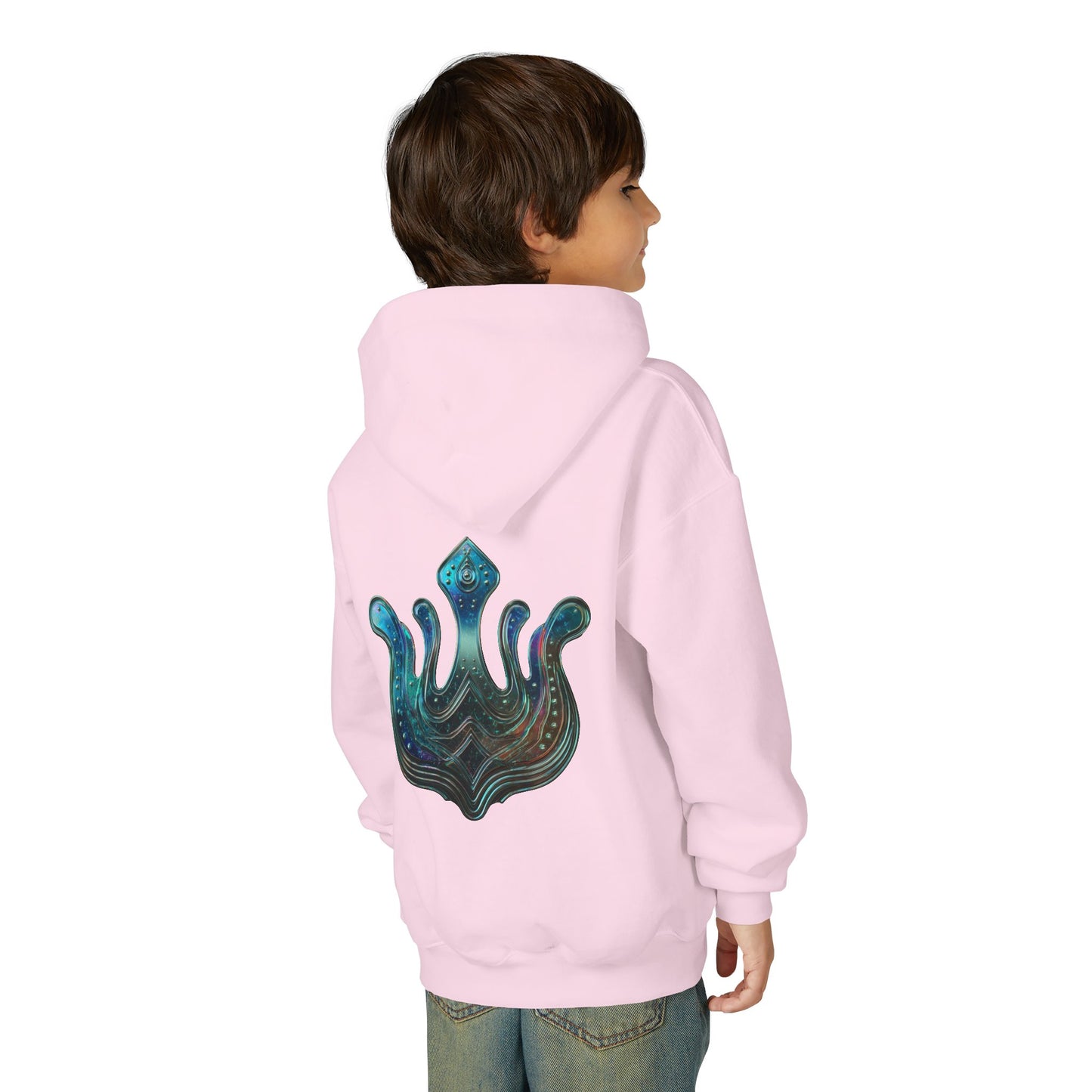 Air Element Aquarius Youth Hoodie | ♒ Rebel Flow | Psychedelic Zodiac Sweatshirt