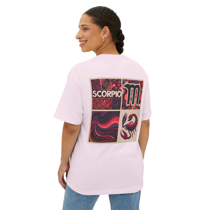 Scorpio Zodiac Boxy Tee, Unisex Graphic Tee, Astrology Shirt, Horoscope T-Shirt, Gift for Scorpio, Astrology Lover Tee
