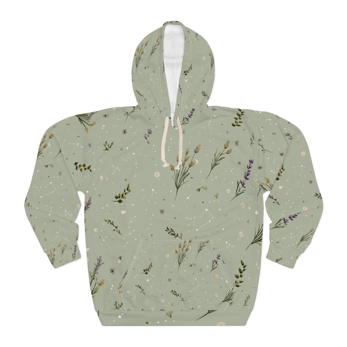 Floral Print Unisex Hoodie | Cozy Nature-Inspired Pullover | Great for Spring, Outdoor Adventures, Gifts, Casual Wear, Floral Lover