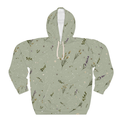 Floral Print Unisex Hoodie | Cozy Nature-Inspired Pullover | Great for Spring, Outdoor Adventures, Gifts, Casual Wear, Floral Lover