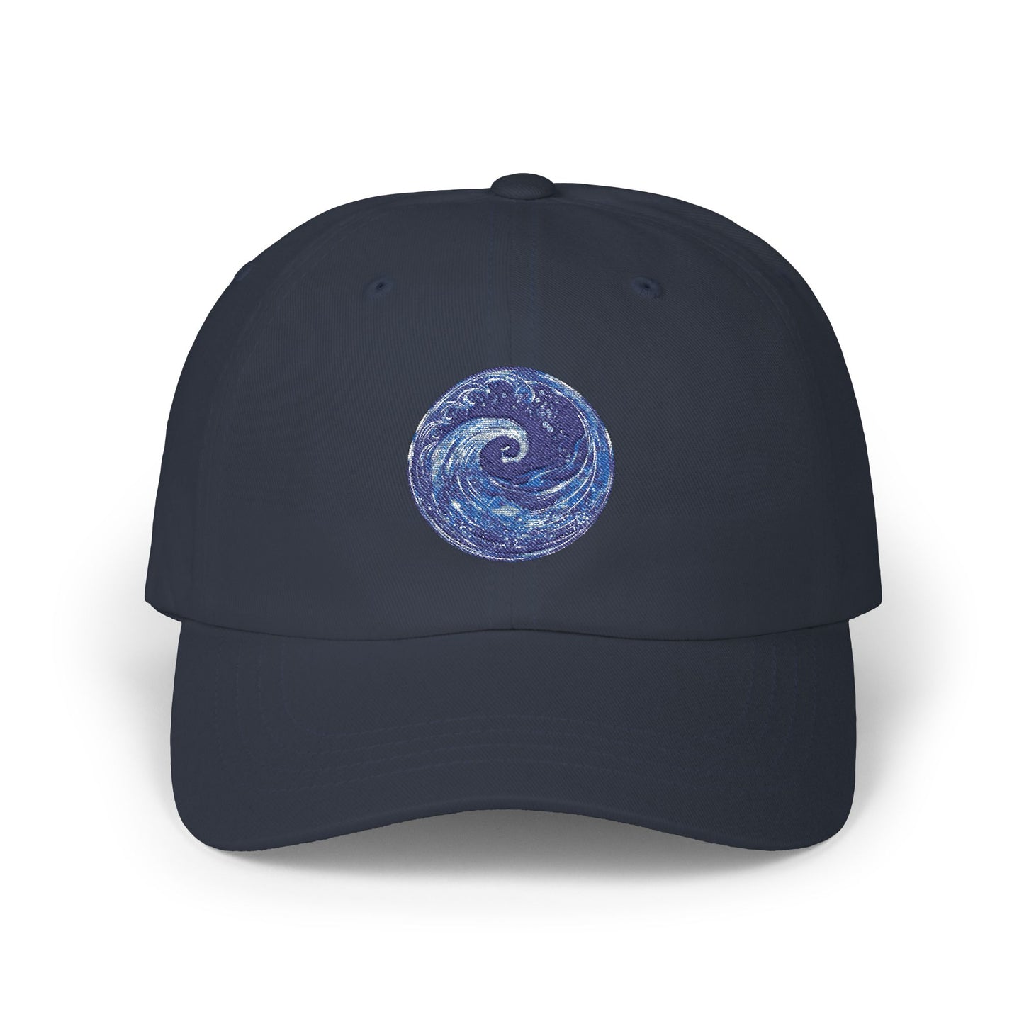 Stylish Classic Dad Cap with Glittery Ocean Design - Perfect for Beach Days, Casual Outings, Gifts for Dads & Outdoor Adventures