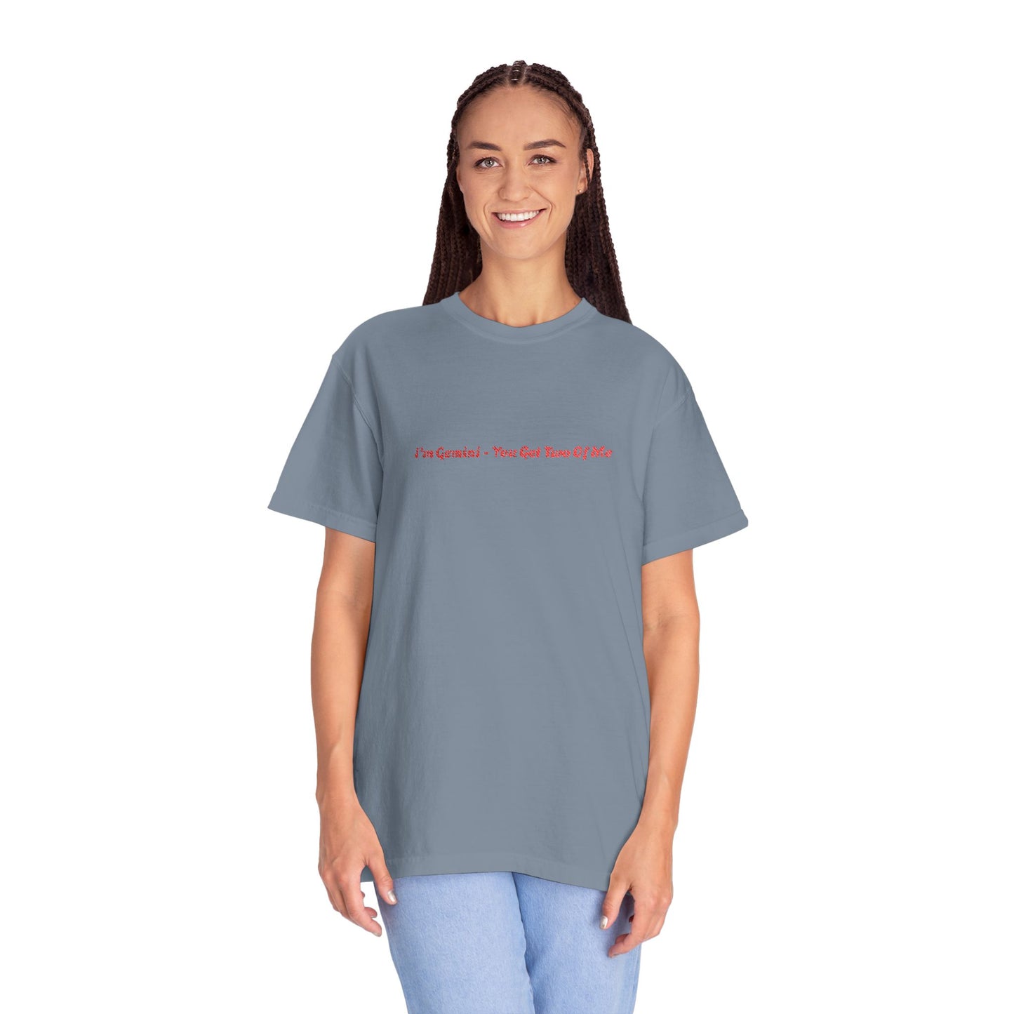 I’m Gemini- You Get Two Of Me - Embroidery Gemini T-shirt, Zodiac Tee, Astrology Shirt, Twin Sign Apparel, Horoscope Top