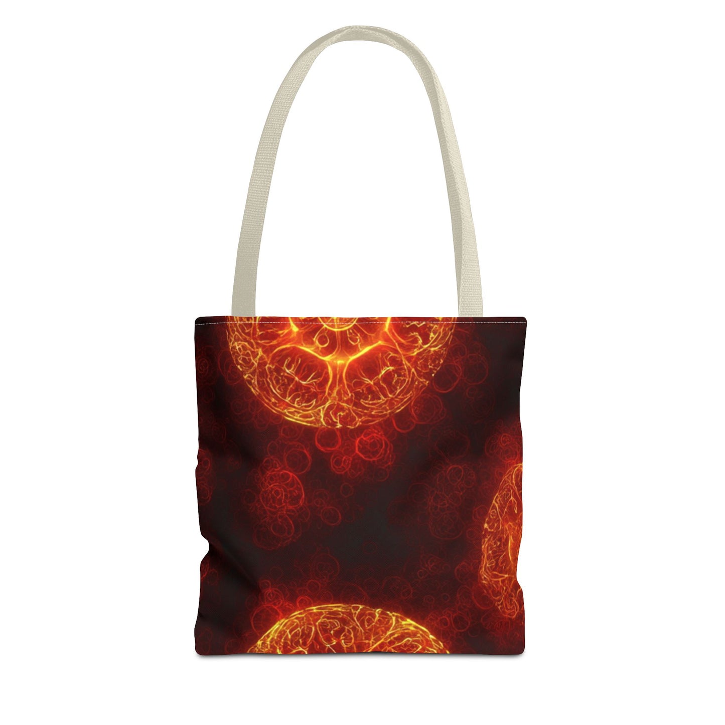 Fiery Abstract Tote Bag, Bohemian Style Bag, Unique Art Tote, Summer Beach Bag, Gift for Her