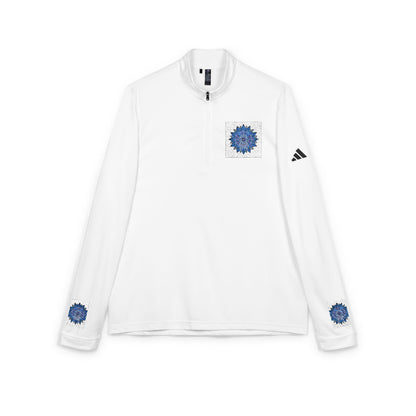 Water Element adidas® Quarter-Zip Pullover - Elemental Flow Athletic Wear, Aquatic Energy Gift, Celestial Tide Design
