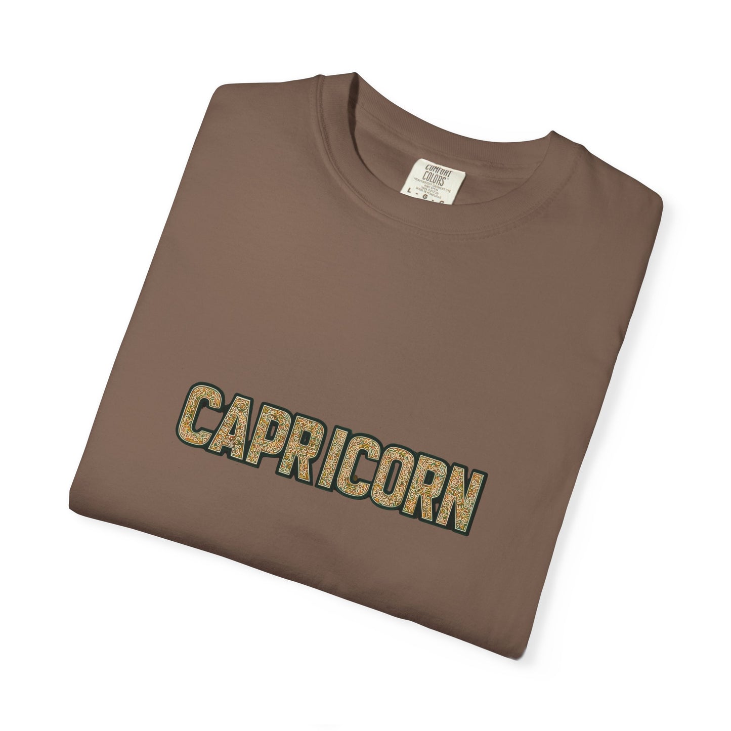 Capricorn Garment-Dyed T-Shirt, Zodiac Sign Tee, Astrology Gift, Unisex Shirt, Birthday Gift, Casual Wear