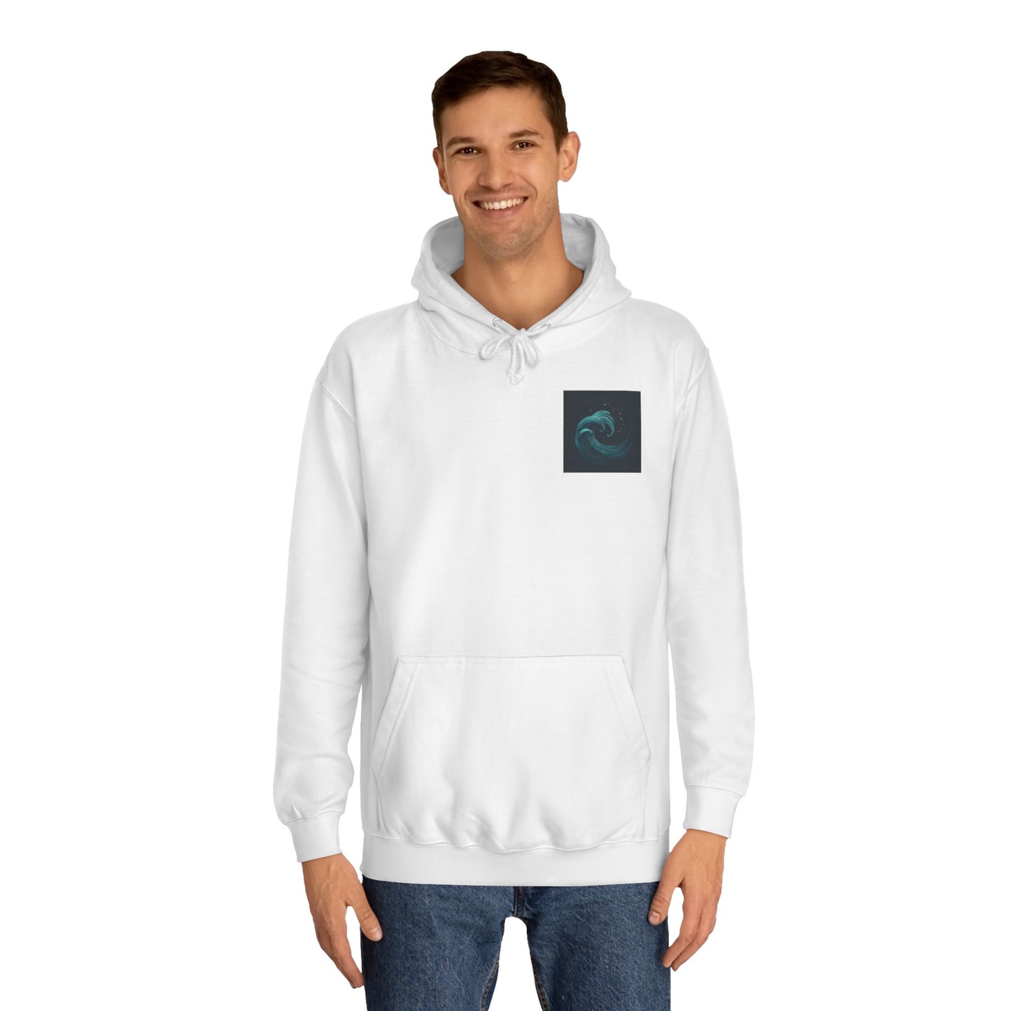 Water Element Cosmic Wave Unisex Hoodie - Elemental Flow Sweatshirt, Aquatic Energy Gift, Celestial Tide Design