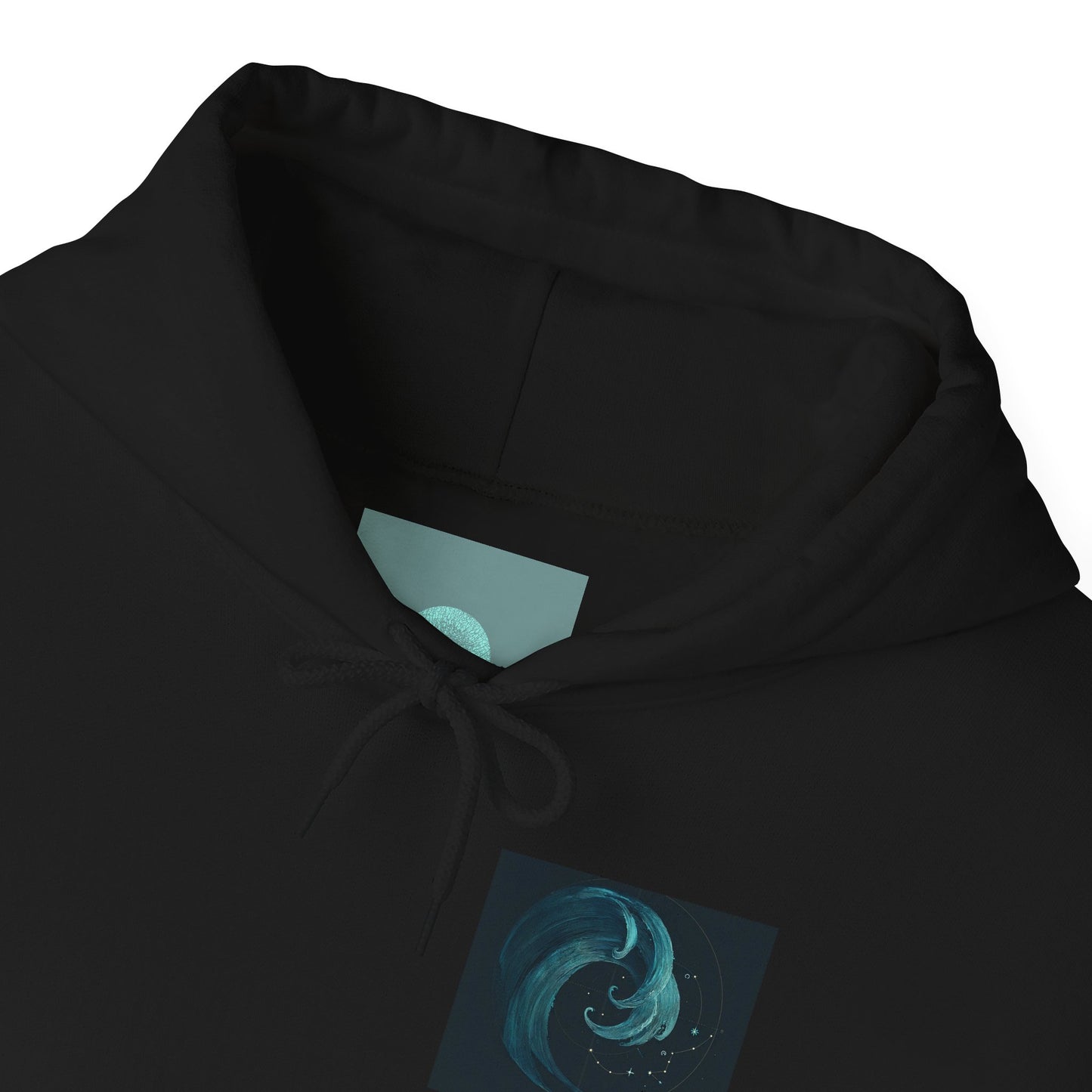 Ocean Swirl Hoodie | Unisex Heavy Blend Sweatshirt, Cozy Casual Wear, Beach Lover Gift, Graphic Hoodie, Trendy Fashion