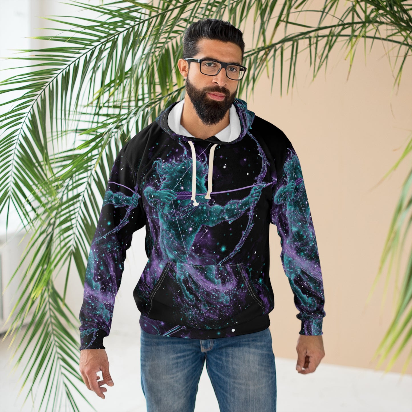 Sagittarius Fire Element Cosmic Archer Hoodie - Zodiac Explorer Pullover, Astrology Gift, Celestial Adventure Design