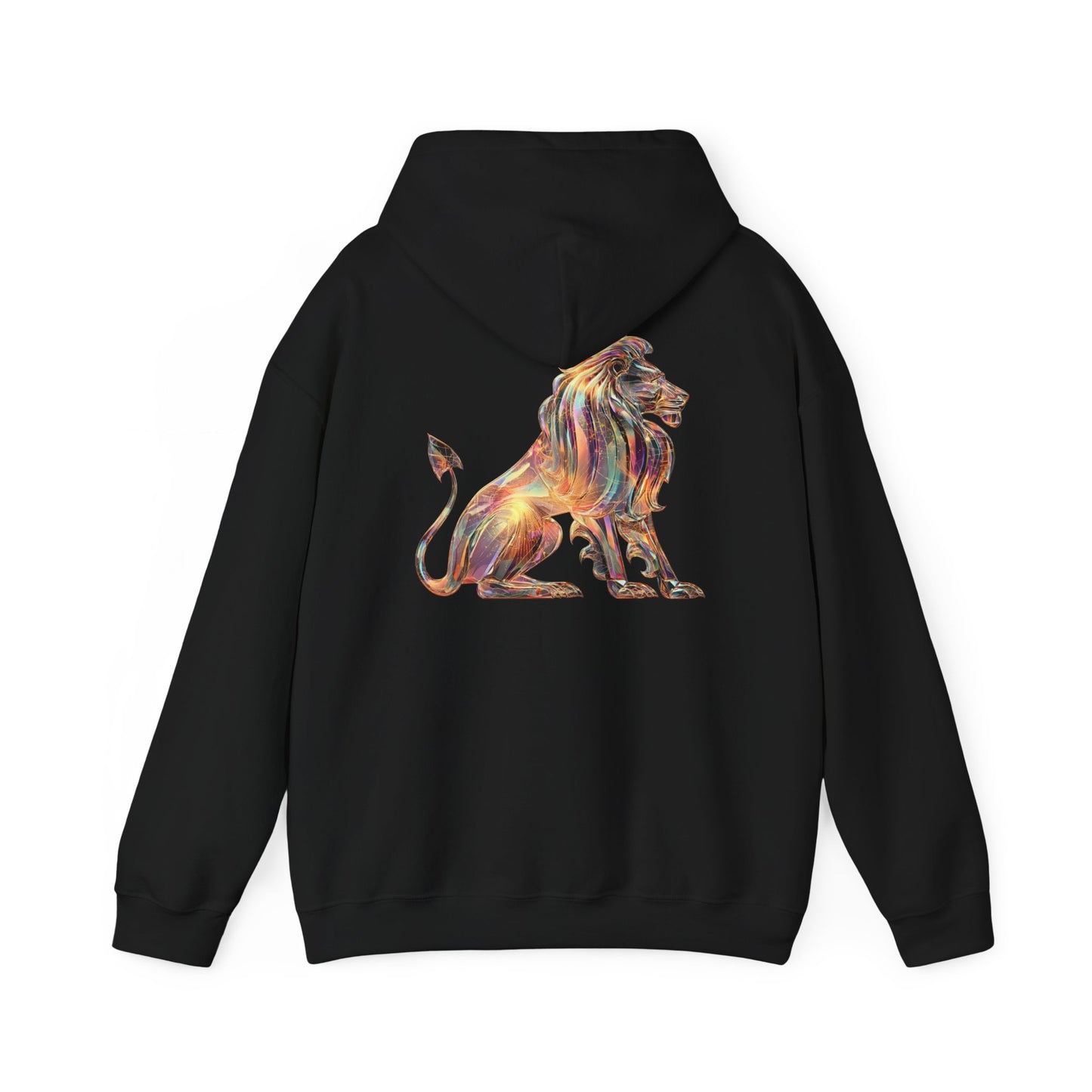 Fire Element Leo Hooded Sweatshirt | ♌ Brave Heart | Psychedelic Zodiac Hoodie