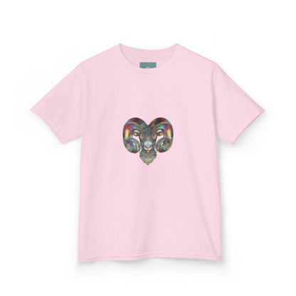 Rainbow Ram Kids Tee, Colorful Animal T-Shirt, Cute Kids Gift, Fun Birthday Shirt, Creative Kids Fashion, Unique Graphic Tee