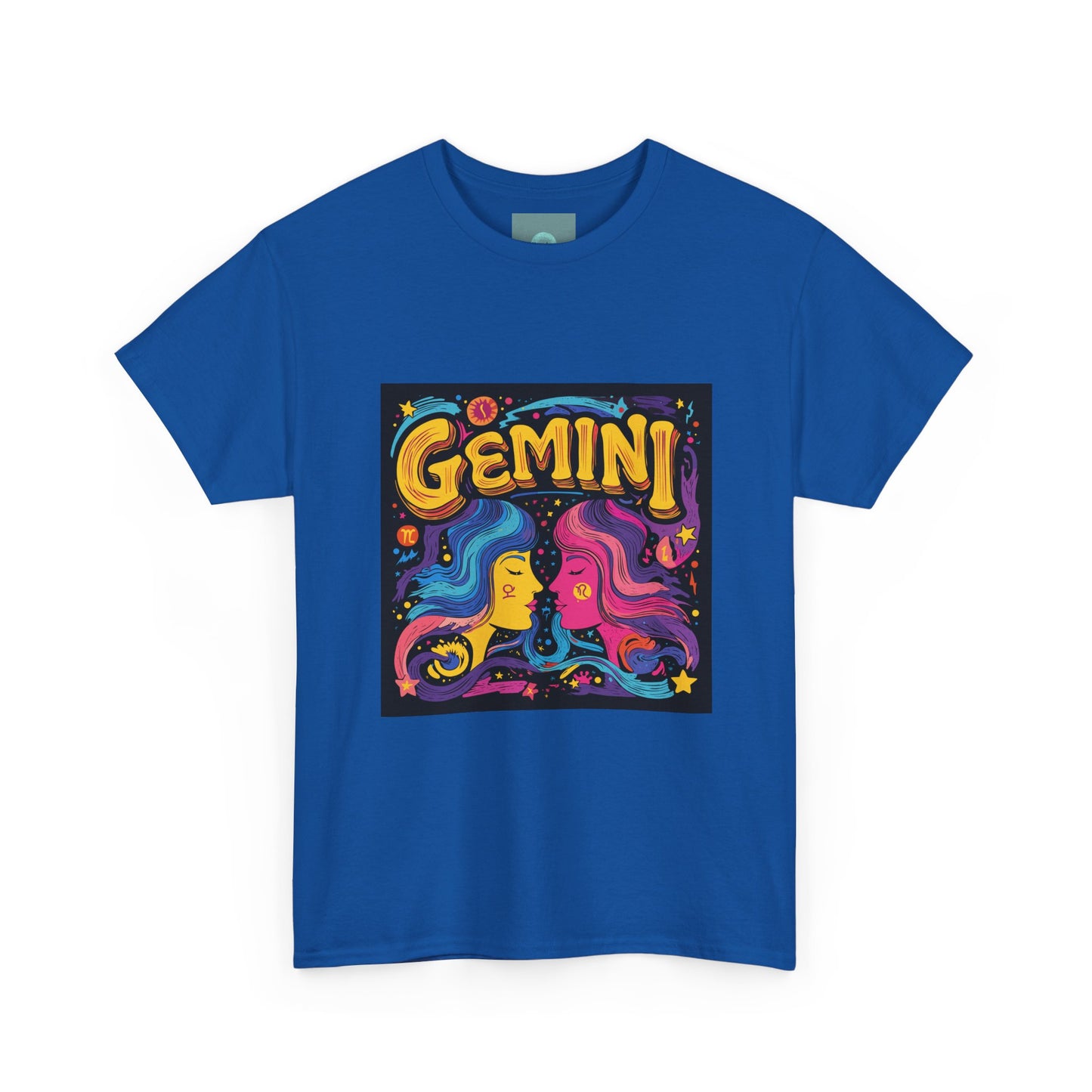 Gemini Unisex Heavy Cotton Tee - Celebrate Your Zodiac Sign, Astrology Shirt, Horoscope Gift, Stylish Graphic Tee, Birthday Gift