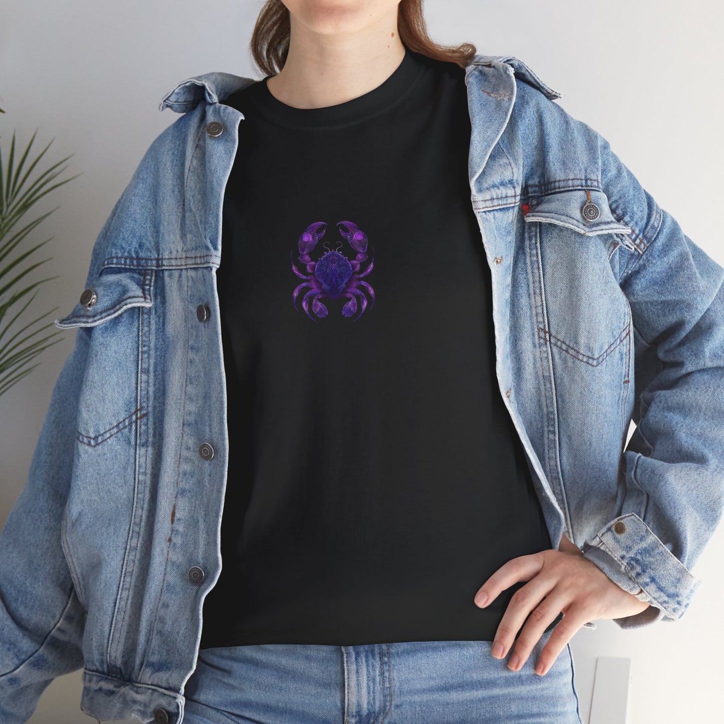 Cancer Zodiac Unisex Tee with Sleeve Design