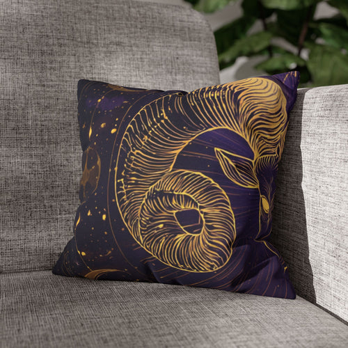Zodiac Aries Pillowcase - Celestial Home Decor, Astrology Gift, Boho Throw Pillow, Unique Bedding, Horoscope Pillows