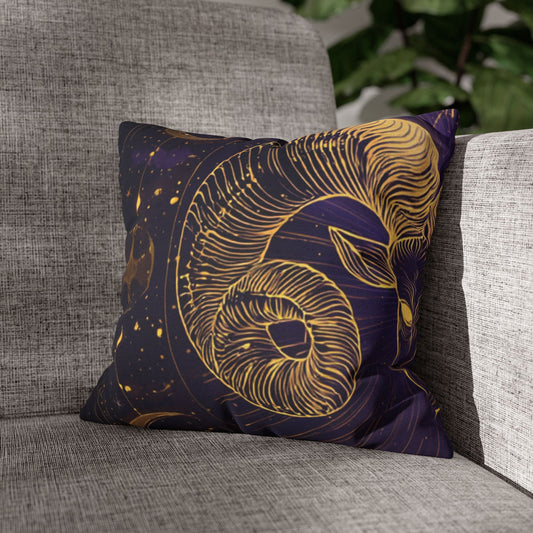 Zodiac Aries Pillowcase - Celestial Home Decor, Astrology Gift, Boho Throw Pillow, Unique Bedding, Horoscope Pillows