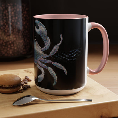 Mug, Cancer Zodiac Coffee Cup, Horoscope Tea Mug, Astrology Gift, Constellation Design, Birthday Present, Ceramic Mug