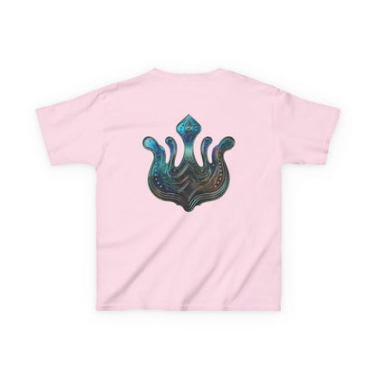 Air Element Aquarius Kids Tee | ♒ Cosmic Waves | Psychedelic Youth Shirt