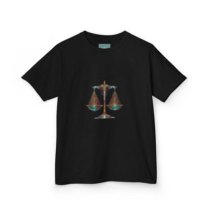 Kids Justice Scale Tee - Fun Graphic T-Shirt for Little Lawyers, Legal Theme Gift, Birthday, Back to School, Everyday Wear