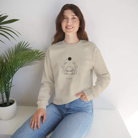 Zodiac Cancer Sweatshirt, Astrology Crewneck, Horoscope Clothing, Unisex Sweater, Celestial Gift