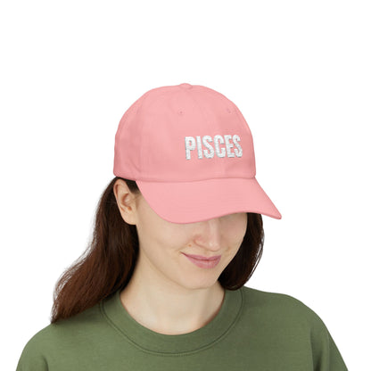 Pisces Dad Cap — Embroidered Zodiac Baseball Hat