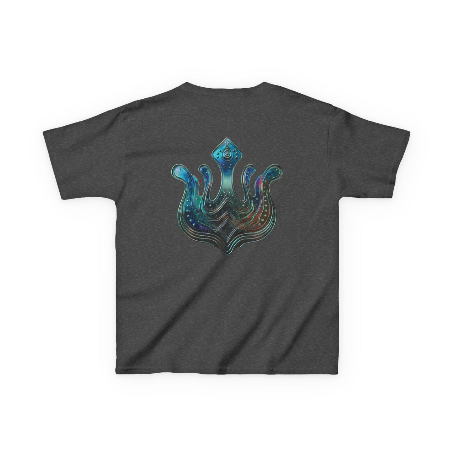 Air Element Aquarius Kids Tee | ♒ Cosmic Waves | Psychedelic Youth Shirt