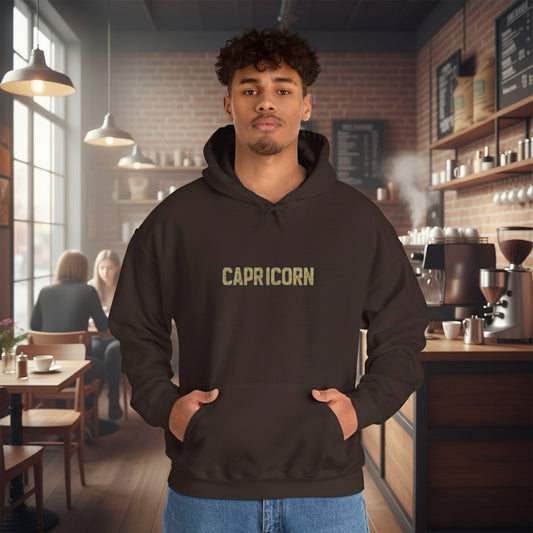 Capricorn Zodiac Hoodie - Unisex Heavy Blend™ with Stylish Astrology Art, Perfect Gift for Birthdays, Astrology Lovers, Cozy Fashion