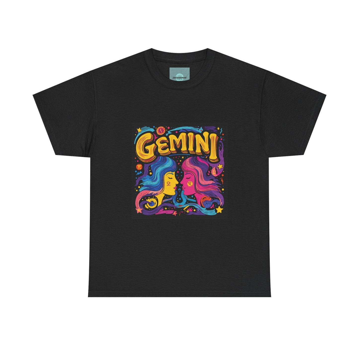 Gemini Unisex Heavy Cotton Tee - Celebrate Your Zodiac Sign, Astrology Shirt, Horoscope Gift, Stylish Graphic Tee, Birthday Gift