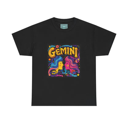 Gemini Unisex Heavy Cotton Tee - Celebrate Your Zodiac Sign, Astrology Shirt, Horoscope Gift, Stylish Graphic Tee, Birthday Gift