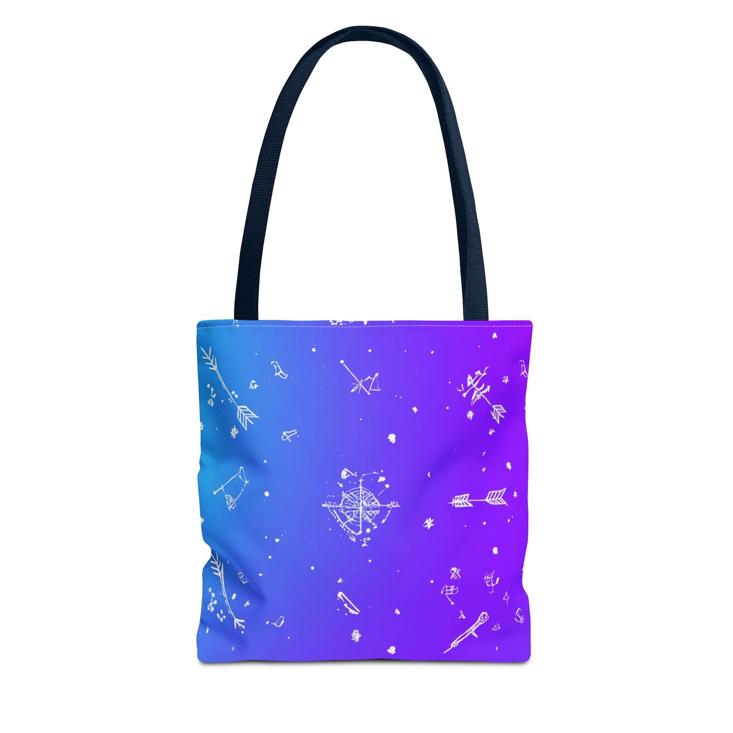 Cosmic Dreams Tote Bag, Starry Pattern Bag, Space Lover Tote, Colorful Shopping Bag, Galaxy Art Handbag