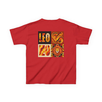 Leo Kids Cotton Tee - Perfect for Birthdays, Astrology Lovers, Gift for Leo Season, Zodiac Tops, Fun Kids Apparel
