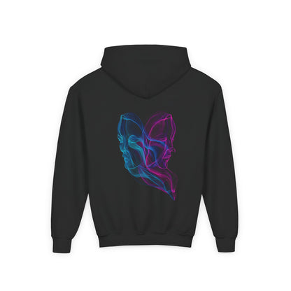 Gemini Curious Mind Youth Hoodie, Astrology Gift, Cosmic Sweatshirt, Birthday Apparel, Zodiac Fashion