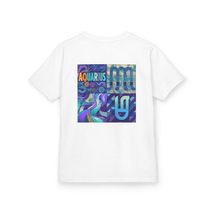 Aquarius Kids Tee - Fun Astrology Shirt, Zodiac Gift, Unique Birthday Present, Cool Graphic Tee, Astrology Fashion