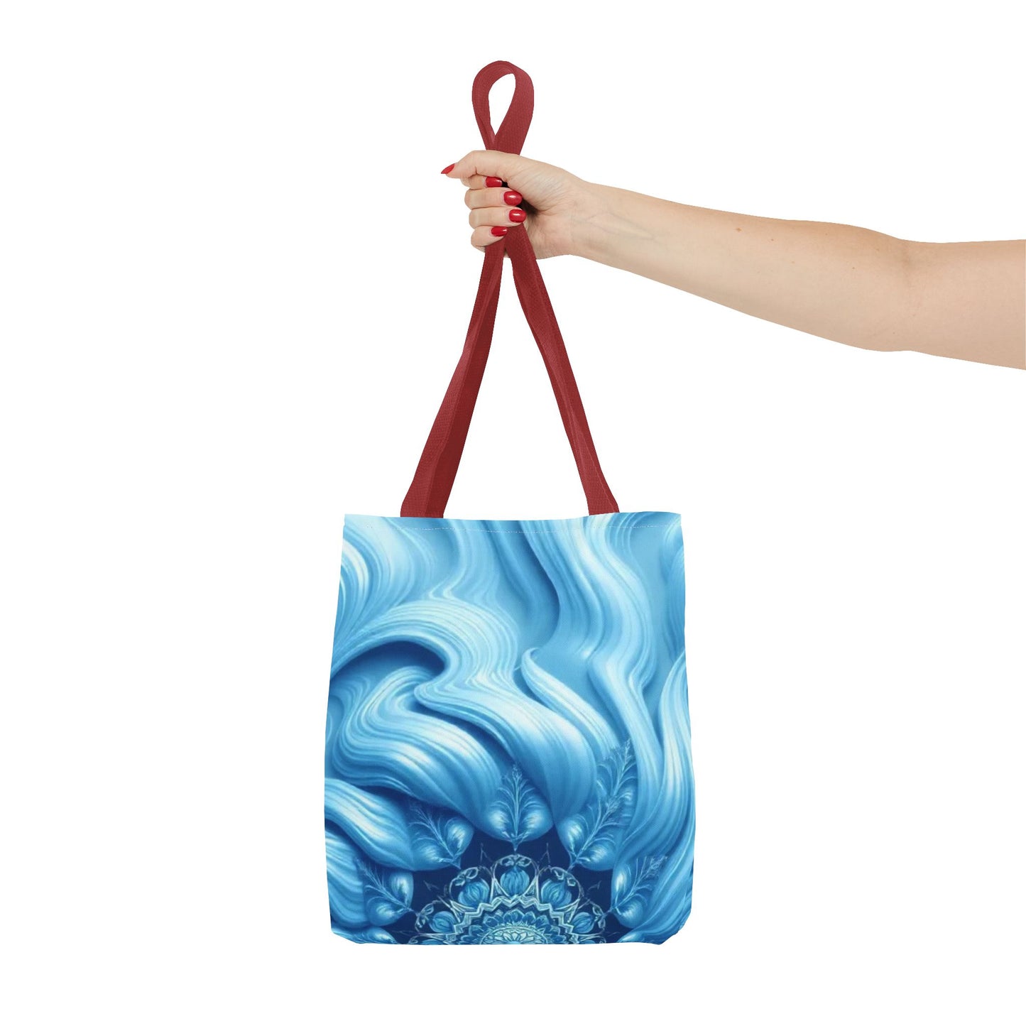 Water Element Serene Ocean Waves Tote Bag - Elemental Flow Eco-Friendly Bag, Aquatic Energy Gift, Celestial Ocean Design