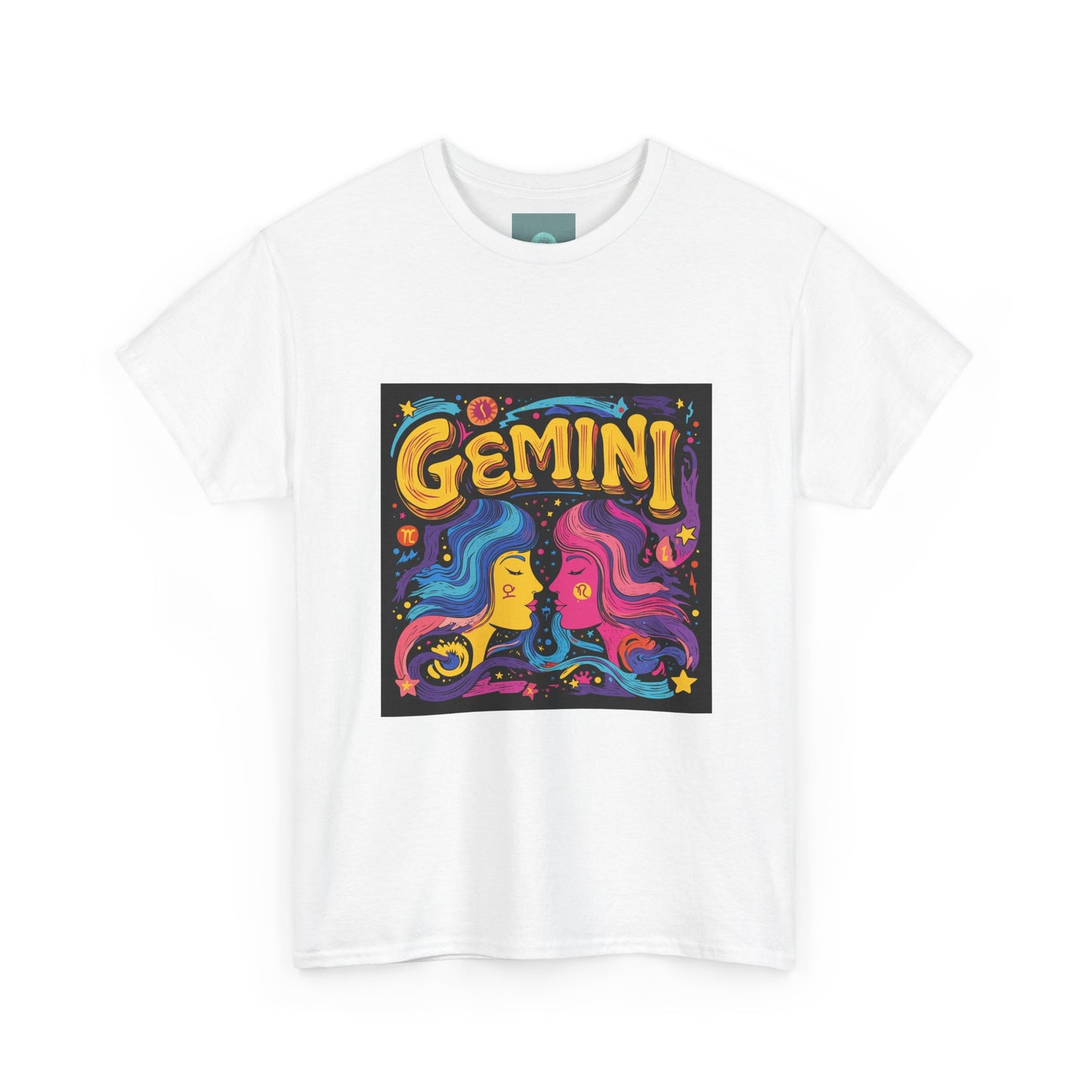 Gemini Unisex Heavy Cotton Tee - Celebrate Your Zodiac Sign, Astrology Shirt, Horoscope Gift, Stylish Graphic Tee, Birthday Gift