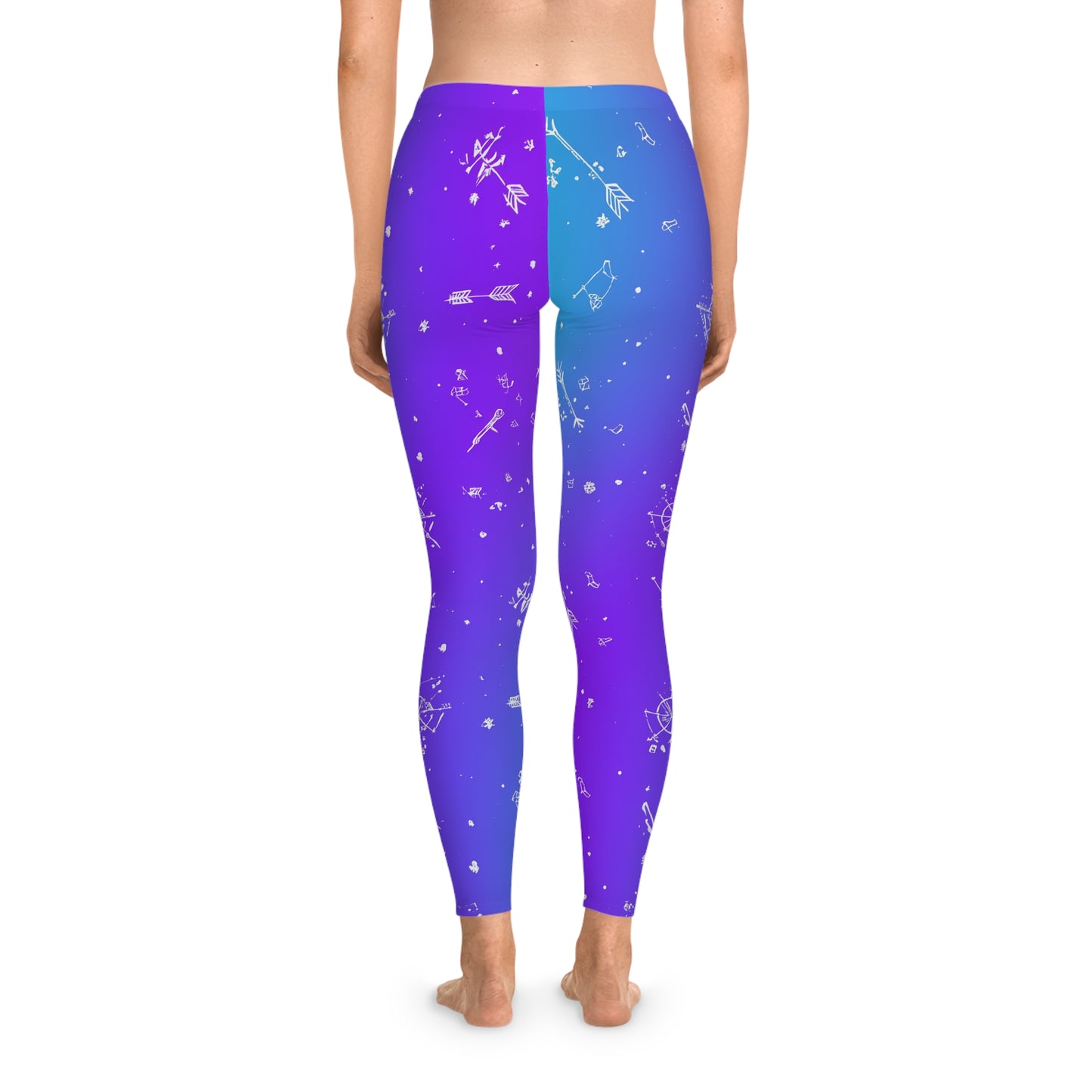 Vibrant Galaxy Stretchy Leggings, Yoga Pants, Workout Leggings, Fashion Accessories, Festival Wear, Gift for Her