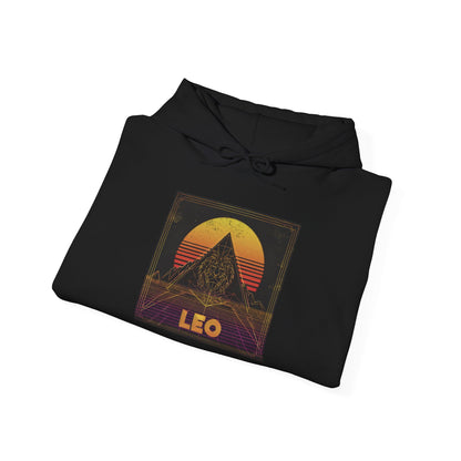 Leo Pyramid Hoodie - Unisex Zodiac Sweatshirt