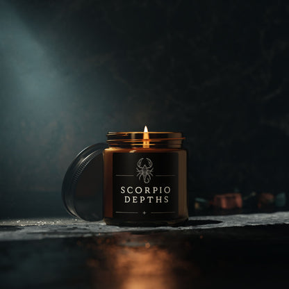 Water Element Scorpio Candle | ♏ Depths of Mystery | Scented Soy Aromatherapy