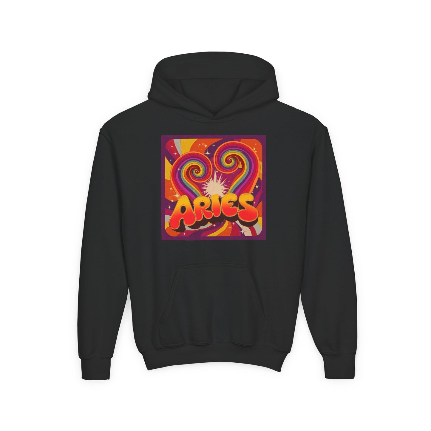 Aries Zodiac Hoodie, Youth Astrology Sweatshirt, Celestial Gift, Horoscope Apparel, Astrology Clothing, Birthday Gift for Aries