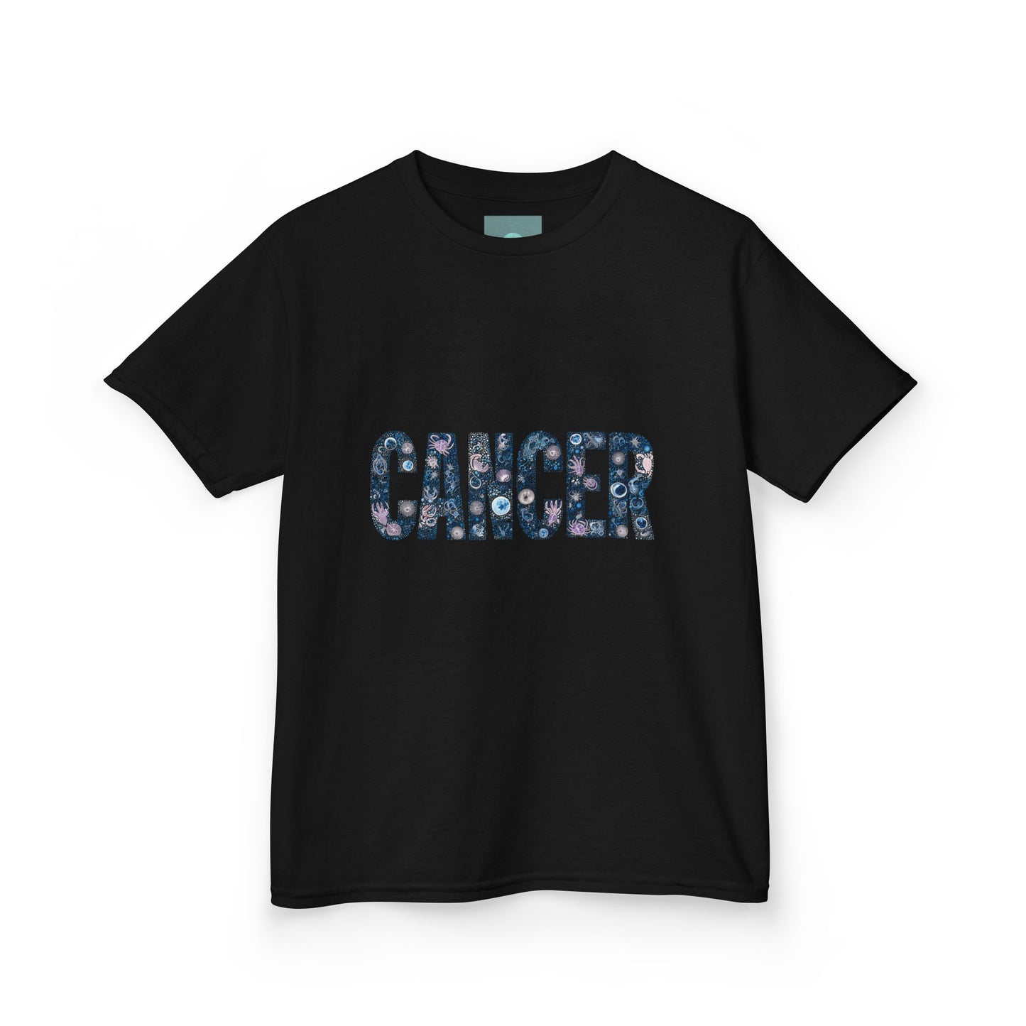 Cancer Awareness Kids Tee, Colorful Kids T-Shirt, Zodiac Birthday Gift, Summer Kids Clothing, Astrology Gift