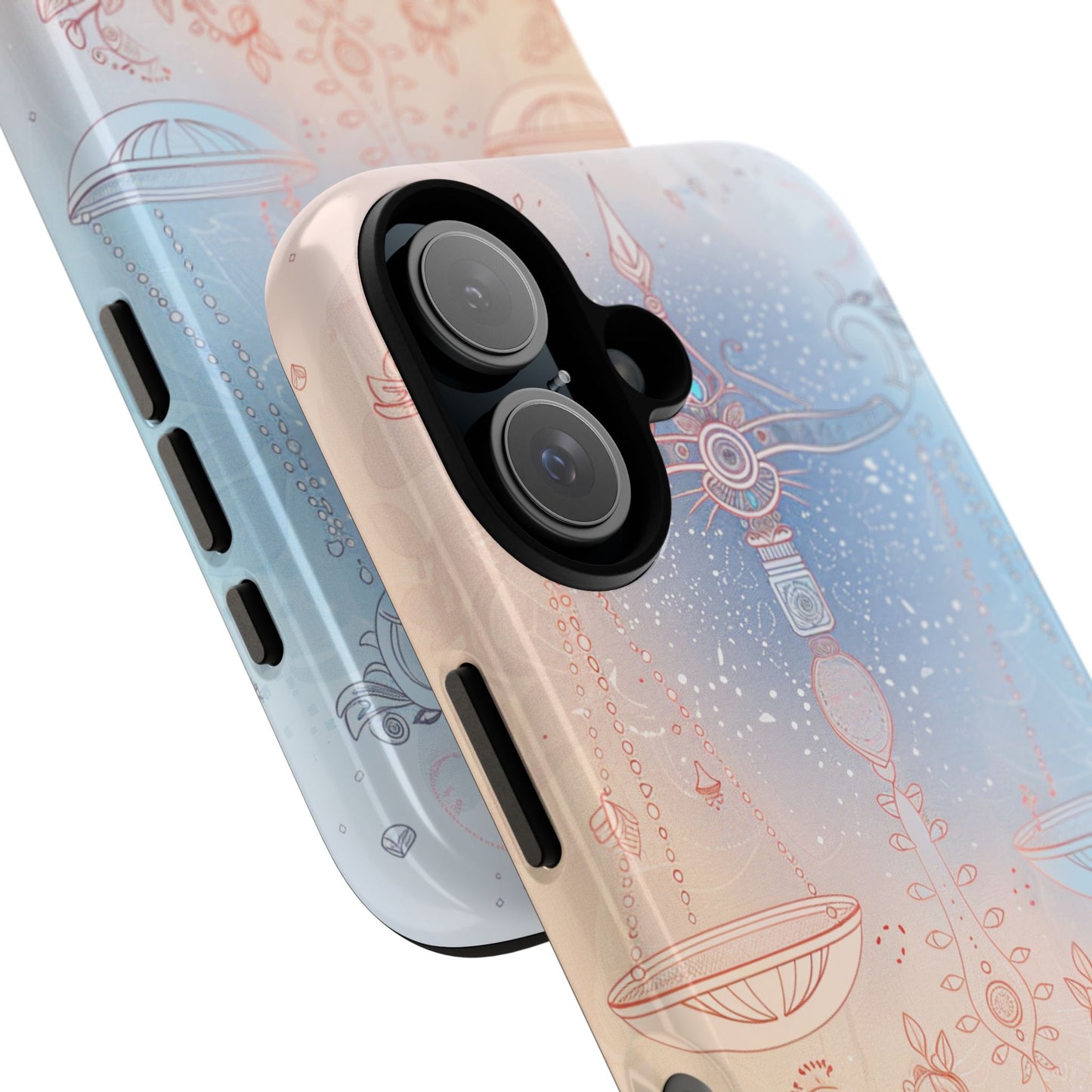 Libra Air Element Artistic Scales Phone Case - Zodiac Harmony Protective Cover, Astrology Gift, Celestial Balance Design