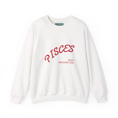 Water Element Pisces Crewneck Sweatshirt | ♓ Mystical Fish | Psychedelic Zodiac Apparel